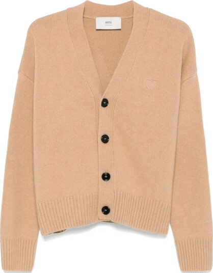 Ami Paris Dame Strikkevarer Beige M,