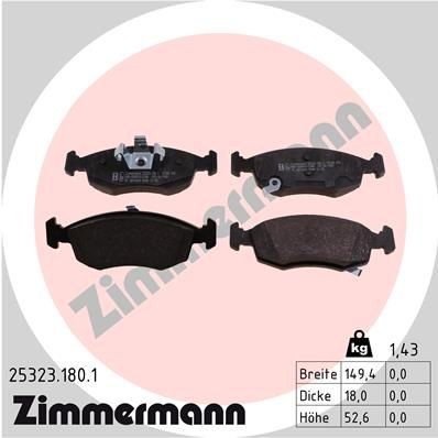 Bremseklosser ZIMMERMANN 25323.180.1
