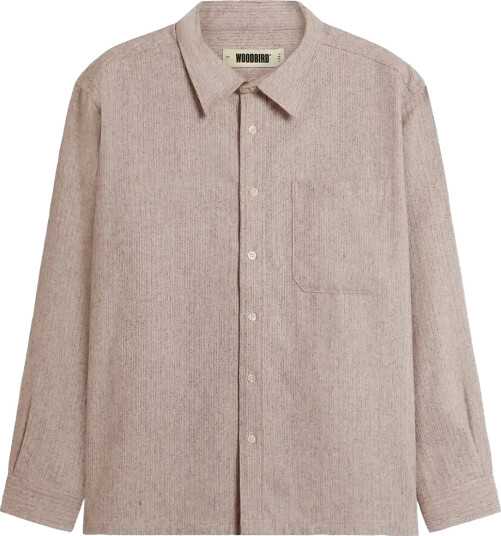 Woodbird Wbbuzo Wool Shirt Beige XL Woodbird Wbbuzo Wool Shirt Beige XL