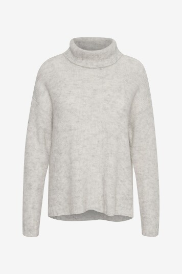 My Essential Wardrobe - Genser 11 The Knit Rollneck - Grå
