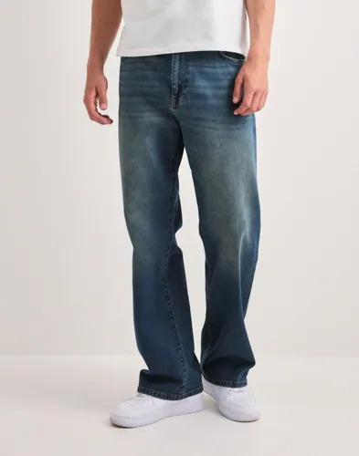 Woodbird Wbleroy Straight Blue Jeans Straight leg jeans Blå