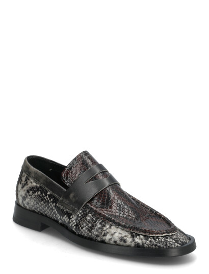 MIISTA Zita Brown And Grey Moccasin Loafers Multi/patterned 41 MIISTA Zita Brown And Grey Moccasin Loafers Multi/patterned 41
