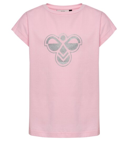 Hummel Hmljr Reg T Shirt S/L Big Bee Pink 146/152 Hummel Hmljr Reg T Shirt S/L Big Bee Pink 146/152