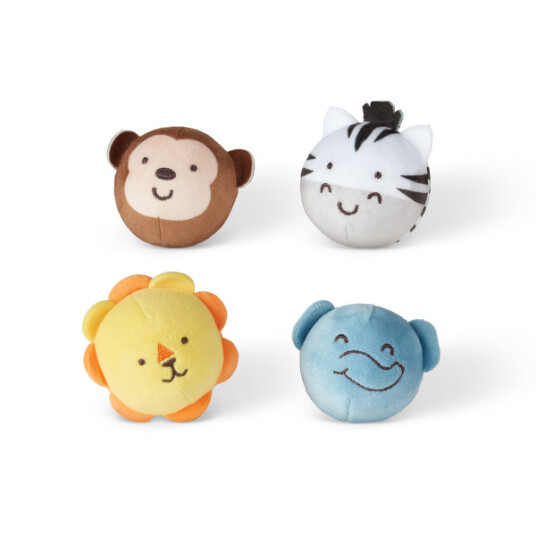Melissa & Doug Babyball Safarivenner 4 stk Baller for Spedbarn