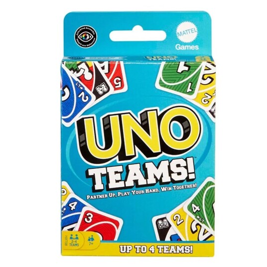 Mattel UNO Teams Kortspill for Barn 7+ År Mattel UNO Teams Kortspill for Barn 7+ År