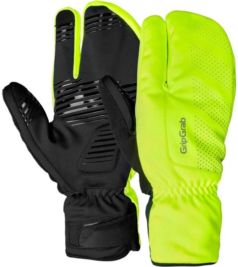 Gripgrab Ride Windproof Deep Winter Lobster Gloves Yellow Hi-Vis XXL Gripgrab Ride Windproof Deep Winter Lobster Gloves Yellow Hi-Vis XXL