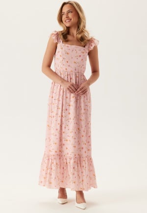 BUBBLEROOM Flounce Dress Pink/Floral L