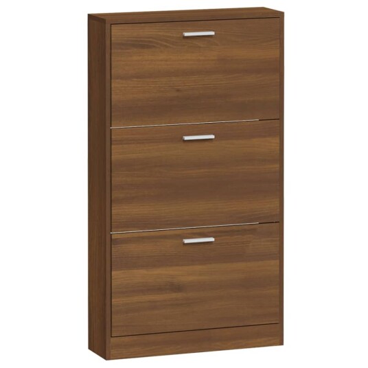 vidaXL Skoskap brun eik 59x17x108 cm konstruert tre vidaXL Skoskap brun eik 59x17x108 cm konstruert tre