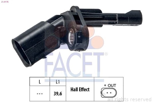 Sensor ABS FACET 21.0175