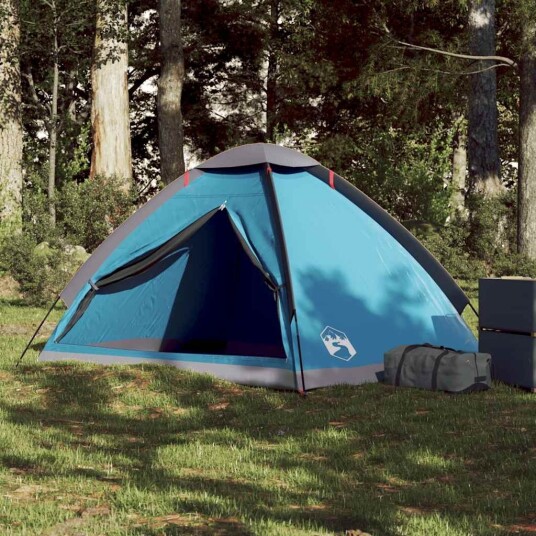 telt for camping 1 person blå vanntett