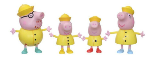 Peppa Gris Peppa's Familie Figursett Regnværsdag
