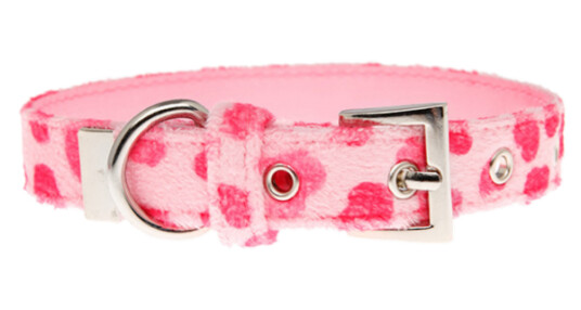 Hundehalsbånd Hjerter S 25mmx20-28cm Rosa