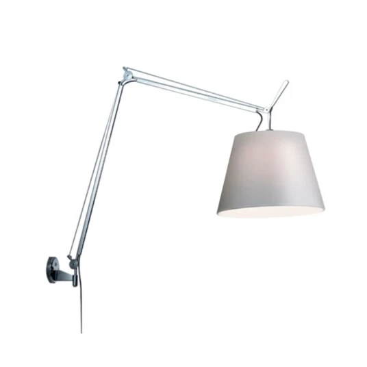 Artemide Tolomeo Mega Vegglampe m/Dimmer Ø420 Alu/Grå