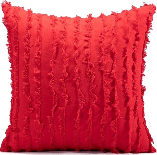 Putetrekk Boho Linen 45 x 45 cm rød Size: 45 x 45 cm Putetrekk Boho Linen 45 x 45 cm rød Size: 45 x 45 cm