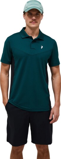 Peak Performance Swift Polo T-skjorte Herre Grønn/Svart M