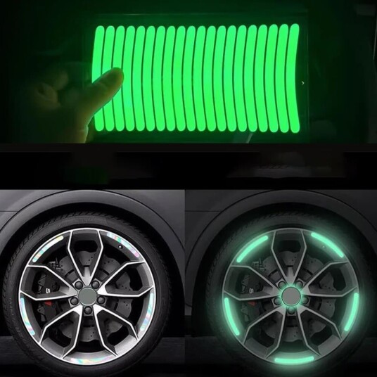20-Pak - Selvlysende Dekaler for Bil - Glow in the Dark