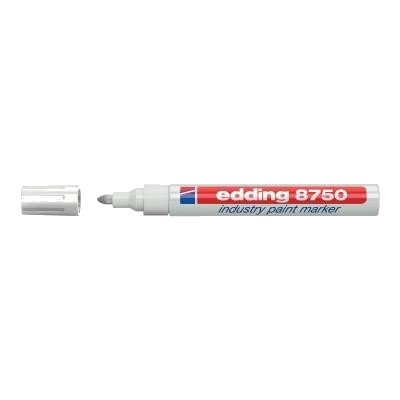 Edding 8750 Paint Marker - 2-4mm - Hvit Edding 8750 Paint Marker - 2-4mm - Hvit