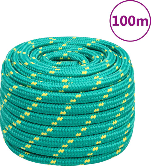  Båttau grønn 20 mm 100 m polypropylen