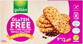Gullón Glutenfri Havrekjeks med Choko Chips   220 g