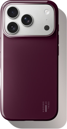 iDeal of Sweden Slim MagSafe Deksel til iPhone 17 Pro Vanntett Glossy Cherry