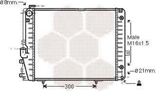 VAN WEZEL 30002072 Radiator motorkjøling