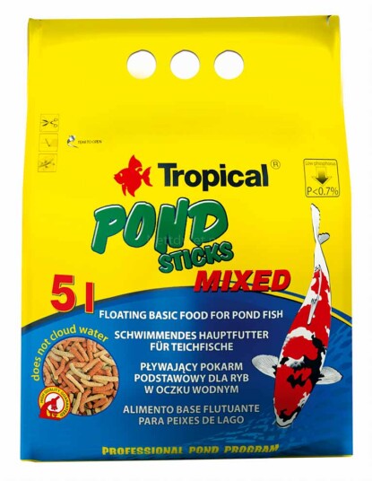 Tropical Pond Colormix Sticks Fiskefôr 5L Tropical Pond Colormix Sticks Fiskefôr 5L