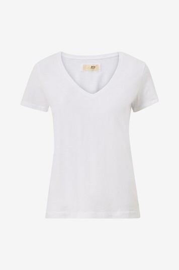 MOS MOSH T skjorte mmArden Organic V SS Tee Hvit