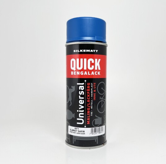 Quick Bengalack Silkematt Spray Sløret Safir 5971 Quick Bengalack Silkematt Spray Sløret Safir 5971