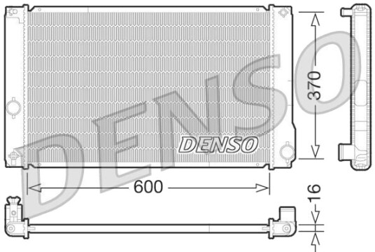 DENSO DRM50076 Radiator motorkjøling