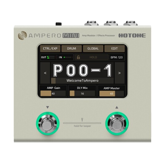 Hotone Ampero Mini Vanilla Multieffekt Hotone Ampero Mini Vanilla Multieffekt