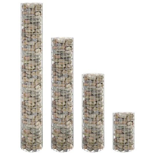 vidaXL Sirkulær gabion høybed 4 stk Ø30x50/100/150/200 cm