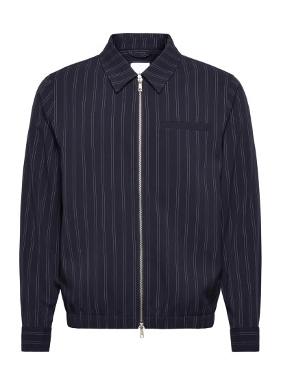 Lindbergh Superflex Pinstriped Overshirt Navy XL Lindbergh Superflex Pinstriped Overshirt Navy XL