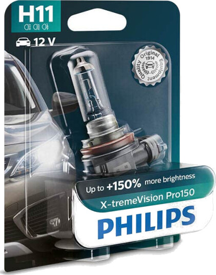 Philips H11 X-Tremevision Pro150 Halogen Pære Philips H11 X-Tremevision Pro150 Halogen Pære