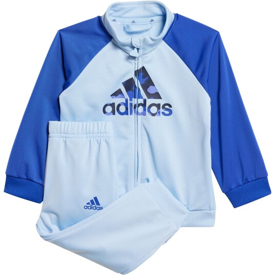 adidas Camo Full Zip Tracksuit Barn Blå 80
