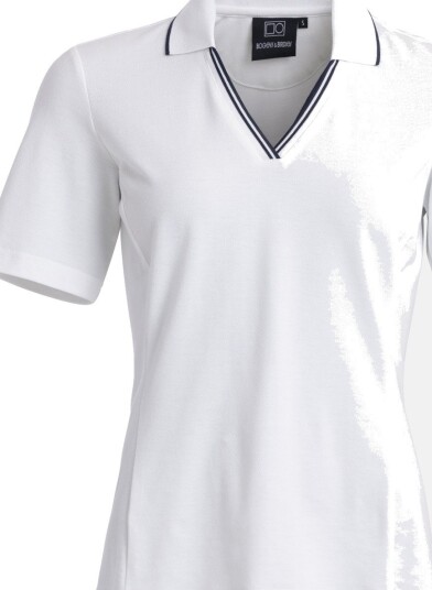 Bogeys & Birdies W Cotton Mix Open Collar Hvit Golf pologenser dame White XXX Large