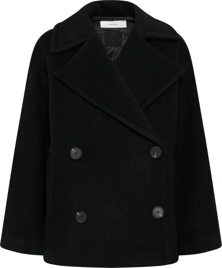 InWear Zorahiw Short Db Coat Black 34 InWear Zorahiw Short Db Coat Black 34