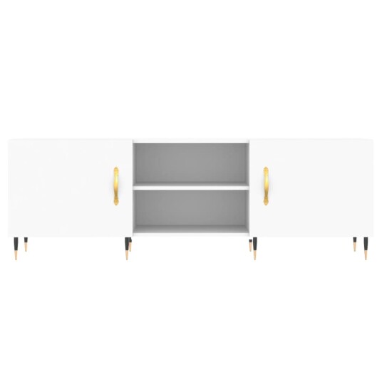 vidaXL TV-benk hvit 150x30x50 cm konstruert tre 8720845426811