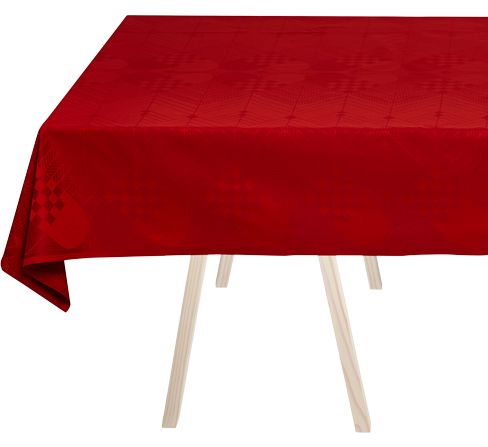 Georg Jensen Damask Christmas duk 140x350 cm dyp rød