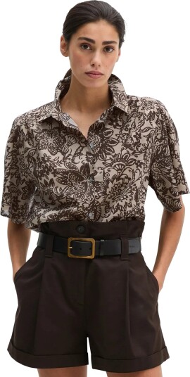 Marc O"Polo Shirts/Blouses Short Sleeve Brown 34 Marc O"Polo Shirts/Blouses Short Sleeve Brown 34