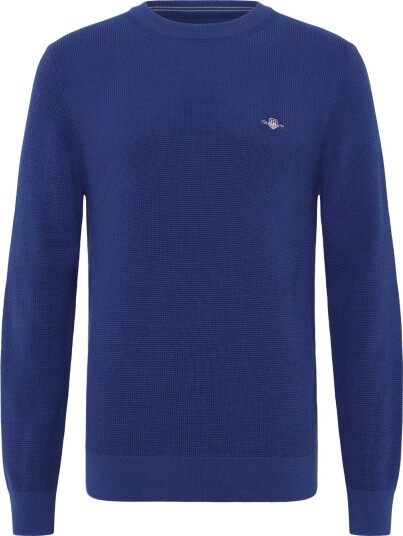Gant Waffle Knit Sweater Blue XL