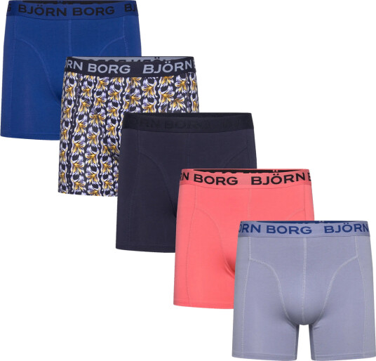 Björn Borg Cotton Stretch Boxer 5P - Multi/patterned - XL