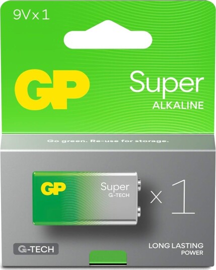 GP Super Alkaline Batteri 9V 1-pk