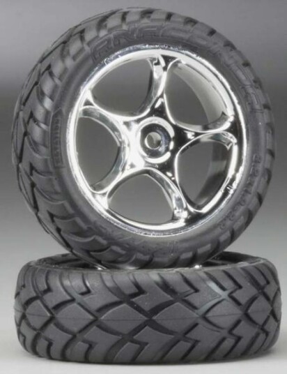 Traxxas 2479R Tires & Wheels Assembled Bandit Front 2 Traxxas 2479R Tires & Wheels Assembled Bandit Front 2