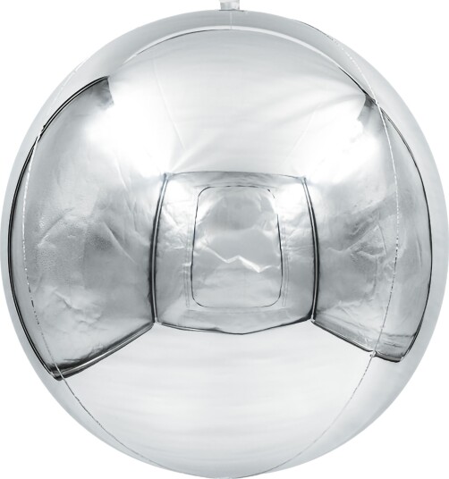 Ballongkungen Folieballong Speilball Sølv 3-pakning 35 cm LB35S