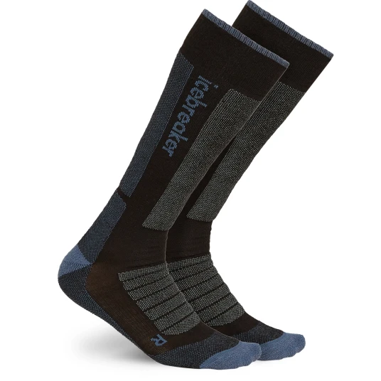 Icebreaker Mer Ski+ Medium Otc Ullsokker 03q Black/Dawn/Graphite M 38-40