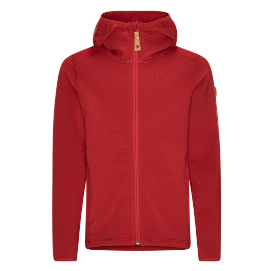 Fjellreven KIDS KEB FLEECE HOODIE  LAVA