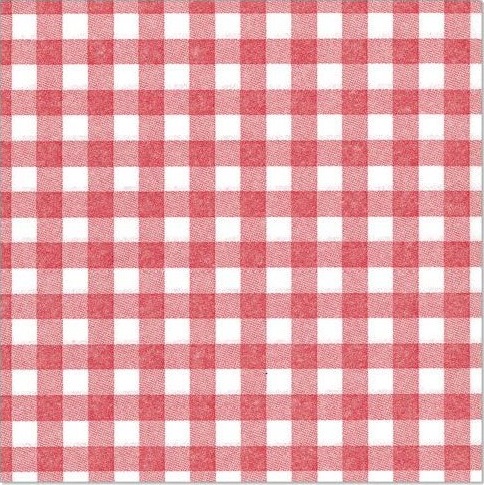 Papstar 87103 Rød Hvit Tørkepapir Mønster 54 G/M² 400 Mm 40 Cm
