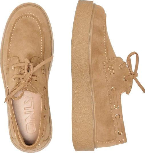 ONLY Onllennon 1 Suede Pu Boat Shoe Brown 41