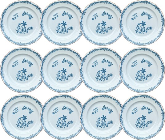 Ostindia Sidetallerken 18 cm 12 pk
