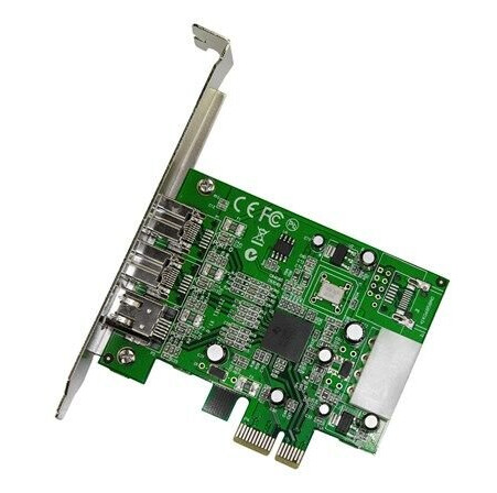 StarTech.com 3 Port 2b 1a 1394 PCI Express FireWire Card Adapter